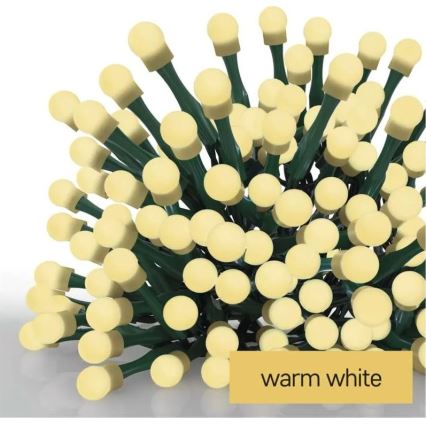 LED Vánoční řetěz 200xLED/8 funkcí 20m IP44 teplá bílá
