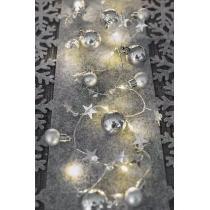 LED Vánoční řetěz 20xLED/2xAA 2,2 m teplá bílá