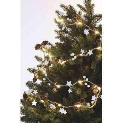 LED Vánoční řetěz 20xLED/2xAA 2m