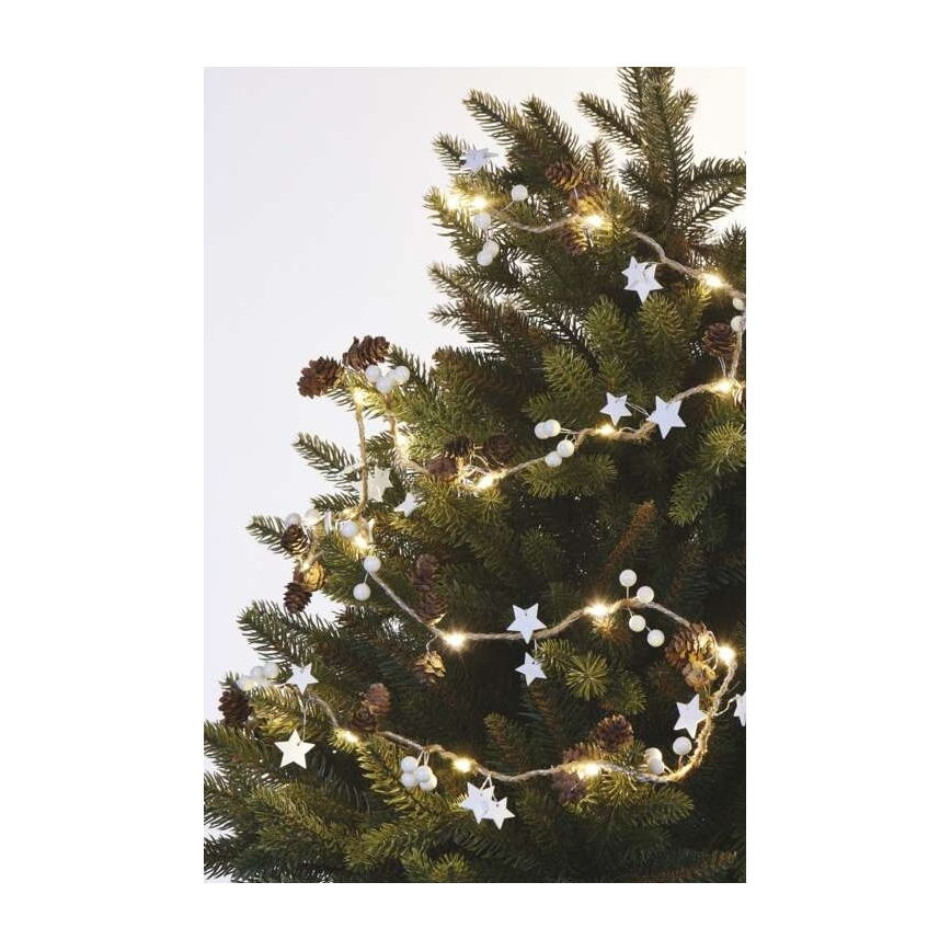 LED Vánoční řetěz 20xLED/2xAA 2m
