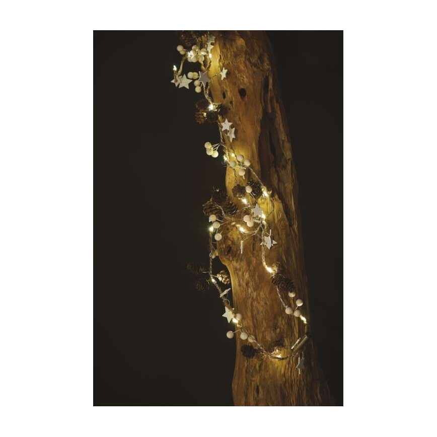 LED Vánoční řetěz 20xLED/2xAA 2m