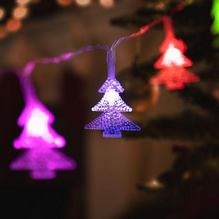 LED Vánoční řetěz 20xLED/3xAA 2,3m multicolor
