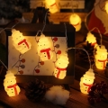LED Vánoční řetěz 20xLED/3xAA/teplá bílá 3,3m sněhuláci