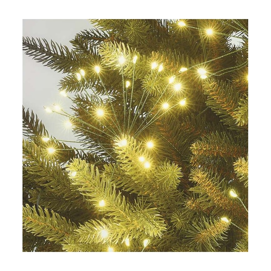 LED Vánoční řetěz 300xLED 5,2+3 m teplá bílá