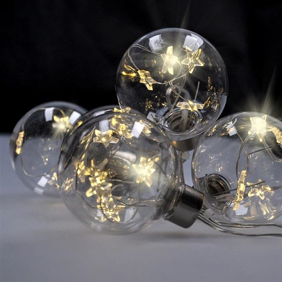 LED Vánoční řetěz 30xLED/3xAA 2,5m teplá bílá