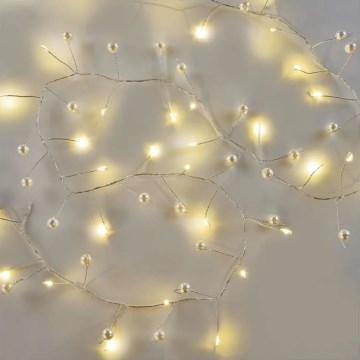 LED Vánoční řetěz 40xLED/3xAA 1,5 m teplá bílá