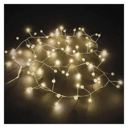 LED Vánoční řetěz 40xLED/3xAA 1,5 m teplá bílá
