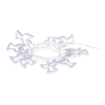 LED Vánoční řetěz CHAIN 10xLED/2xAA 1,85m teplá bílá