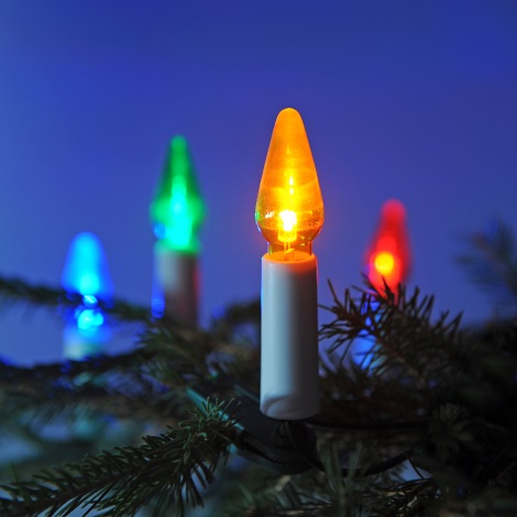 LED Vánoční řetěz FELICIA 16xLED/0,2W/14V/230V barevná