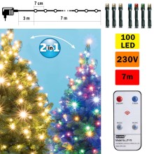 LED Vánoční řetěz s dálkovým ovladačem LED/230V IP44