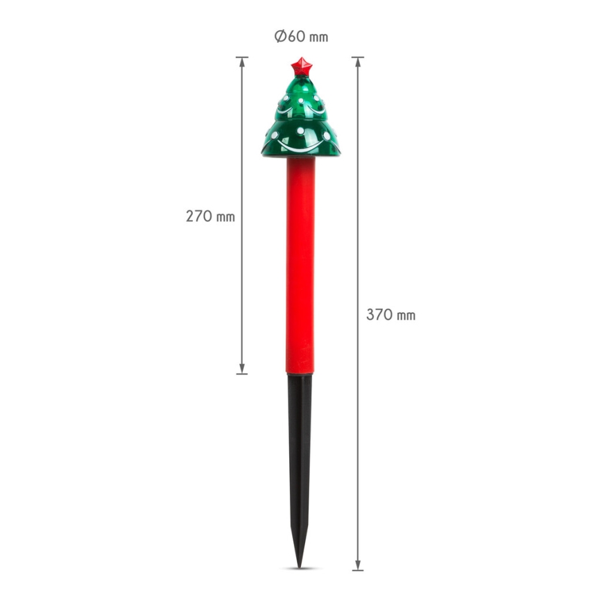 LED Vánoční solární lampa LED/1,2V IP44 stromeček