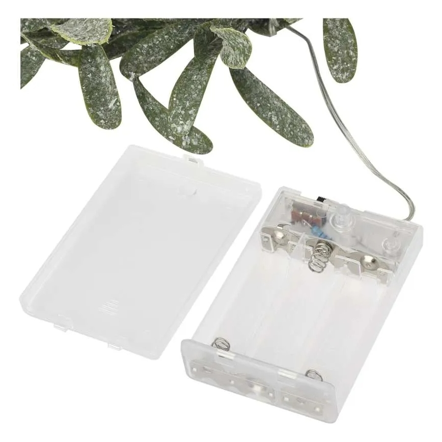 LED Vánoční věnec 25xLED/3xAA pr. 35 cm