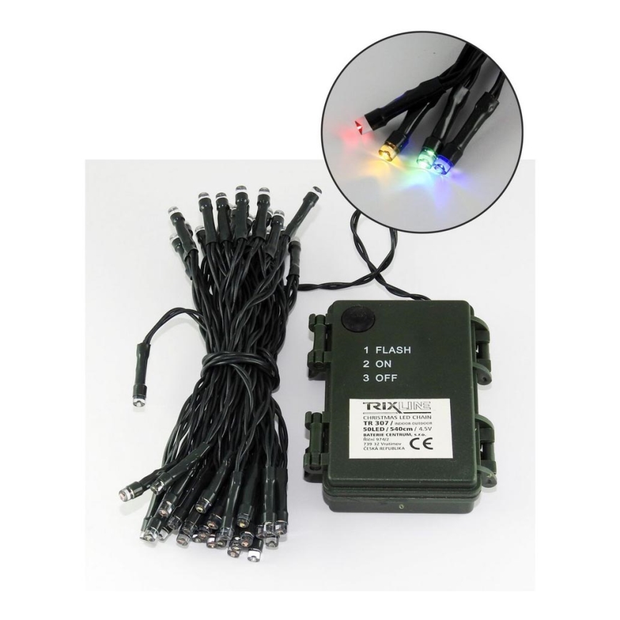 LED Vánoční venkovní řetěz 10,8m 100xLED/2 funkce 10,8m IP44 multicolor