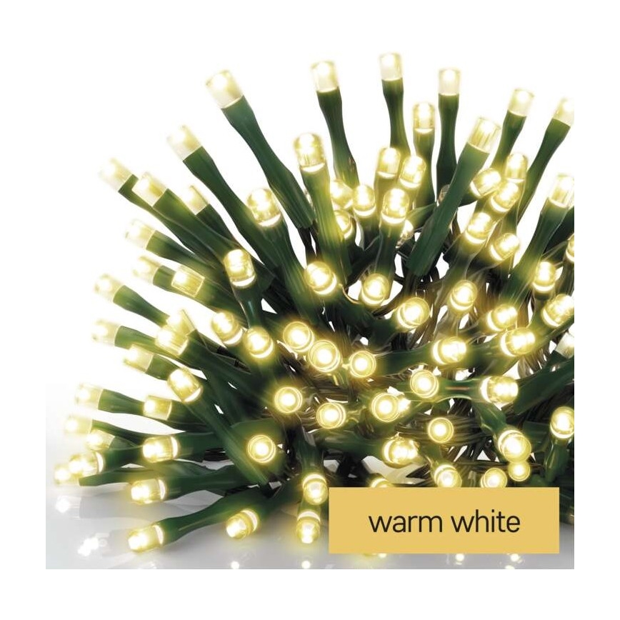 LED Vánoční venkovní řetěz 120xLED/8 módů 17m IP44 teplá bílá