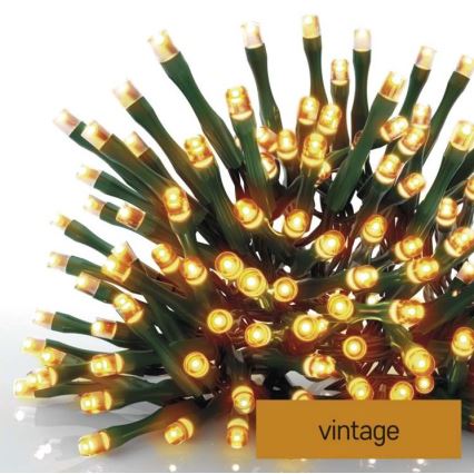 LED Vánoční venkovní řetěz 180xLED/23m IP44 vintage