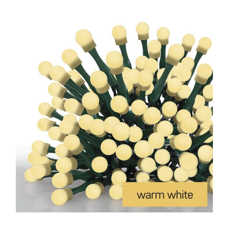 LED Vánoční venkovní řetěz 200xLED/25m IP44 teplá bílá