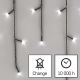 LED Vánoční venkovní řetěz 200xLED/8 módů 8,6m IP44 studená bílá