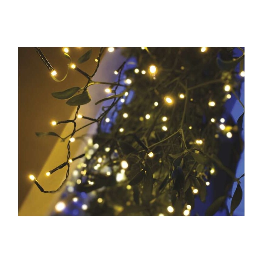 LED Vánoční venkovní řetěz 200xLED/8 módů 8,6m IP44 teplá bílá