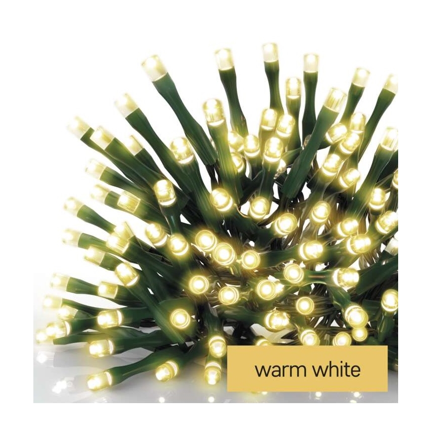 LED Vánoční venkovní řetěz 200xLED/8 módů 8,6m IP44 teplá bílá