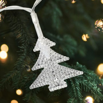 LED Vánoční venkovní řetěz 20xLED/2xAA 2,2 m IP44 multicolor stromečky