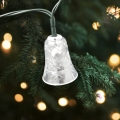 LED Vánoční venkovní řetěz 20xLED/2xAA 2,2 m IP44 multicolor zvonečky