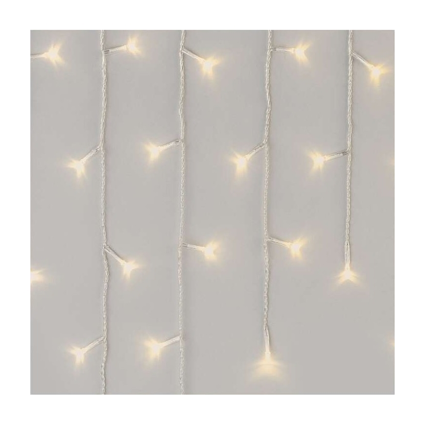 LED Vánoční venkovní řetěz 300xLED/8 módů 10m IP44 teplá bílá + dálkové ovládání
