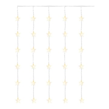 LED Vánoční venkovní řetěz 30xLED/3,9m IP44 hvězdy