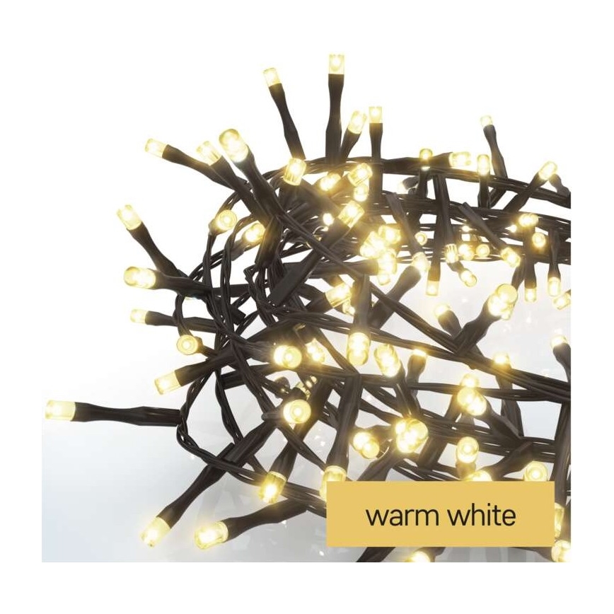 LED Vánoční venkovní řetěz 400xLED/13m IP44 teplá bílá