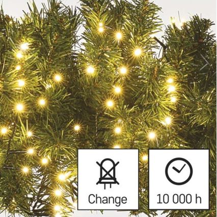 LED Vánoční venkovní řetěz 400xLED/13m IP44 teplá bílá