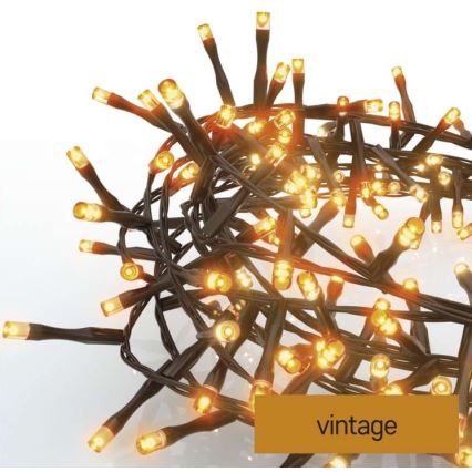 LED Vánoční venkovní řetěz 400xLED/13m IP44 vintage