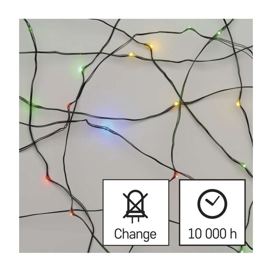 LED Vánoční venkovní řetěz 40xLED/9m IP44 multicolor