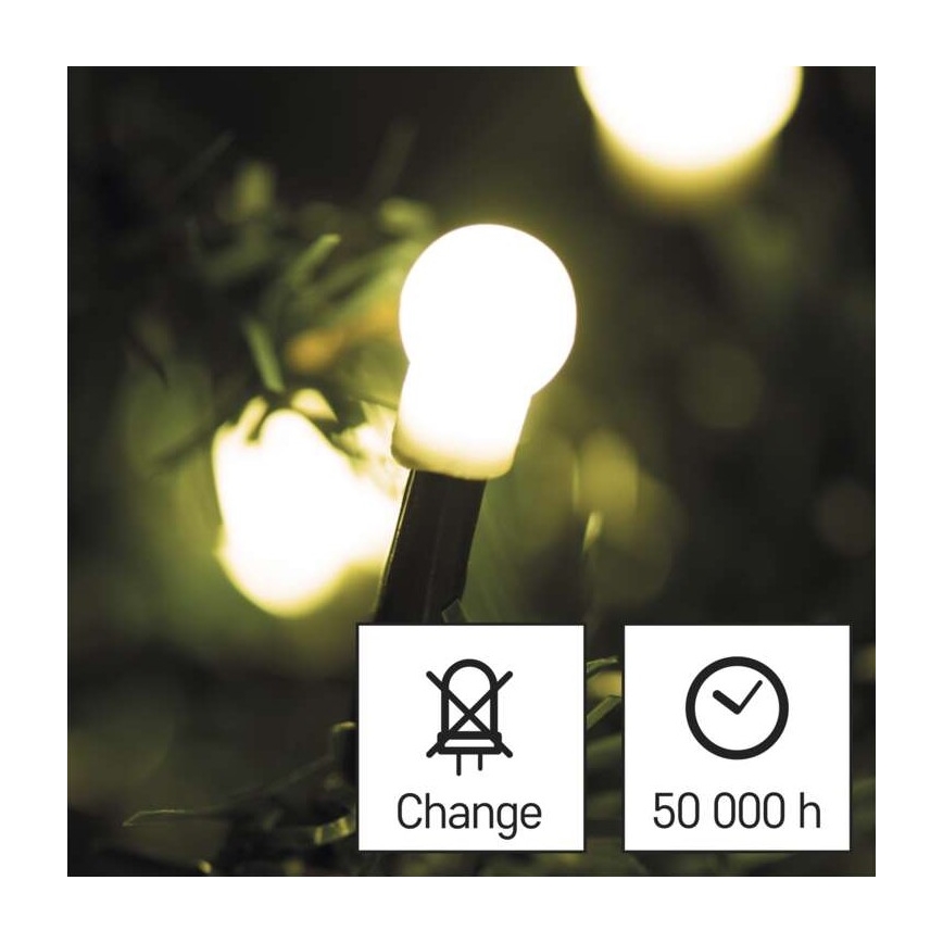 LED Vánoční venkovní řetěz 480xLED/53m IP44 teplá bílá