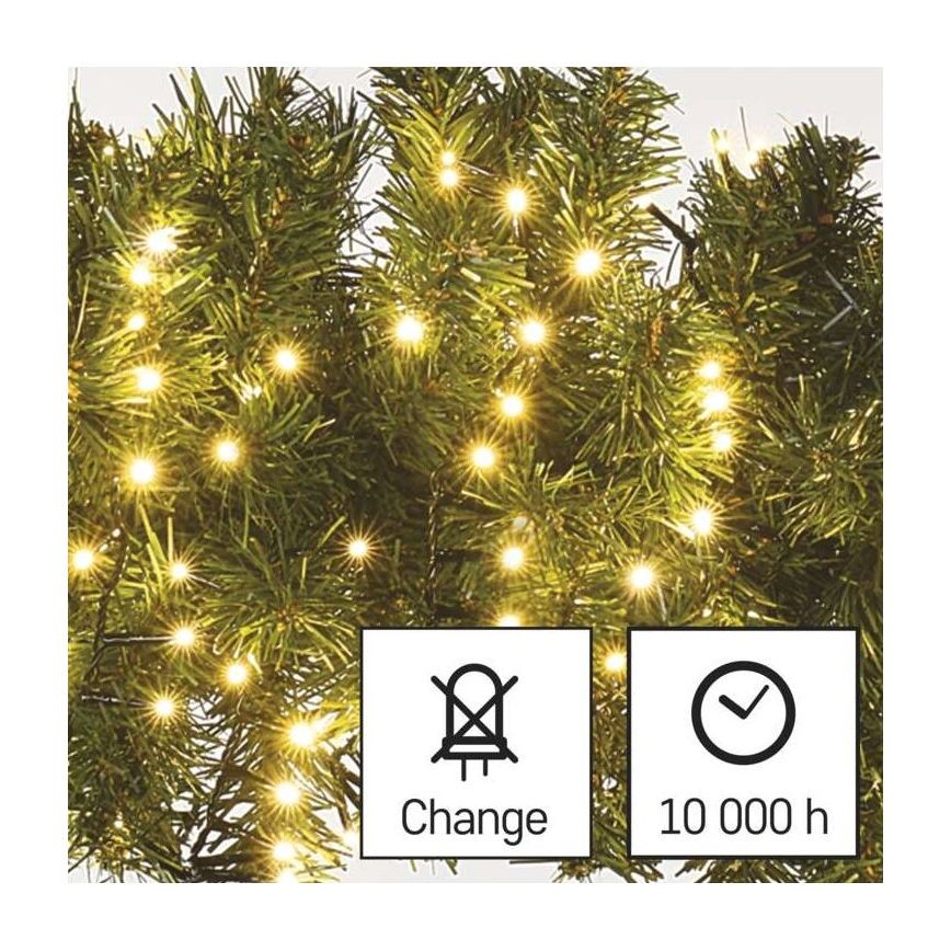 LED Vánoční venkovní řetěz 600xLED/17m IP44 teplá bílá