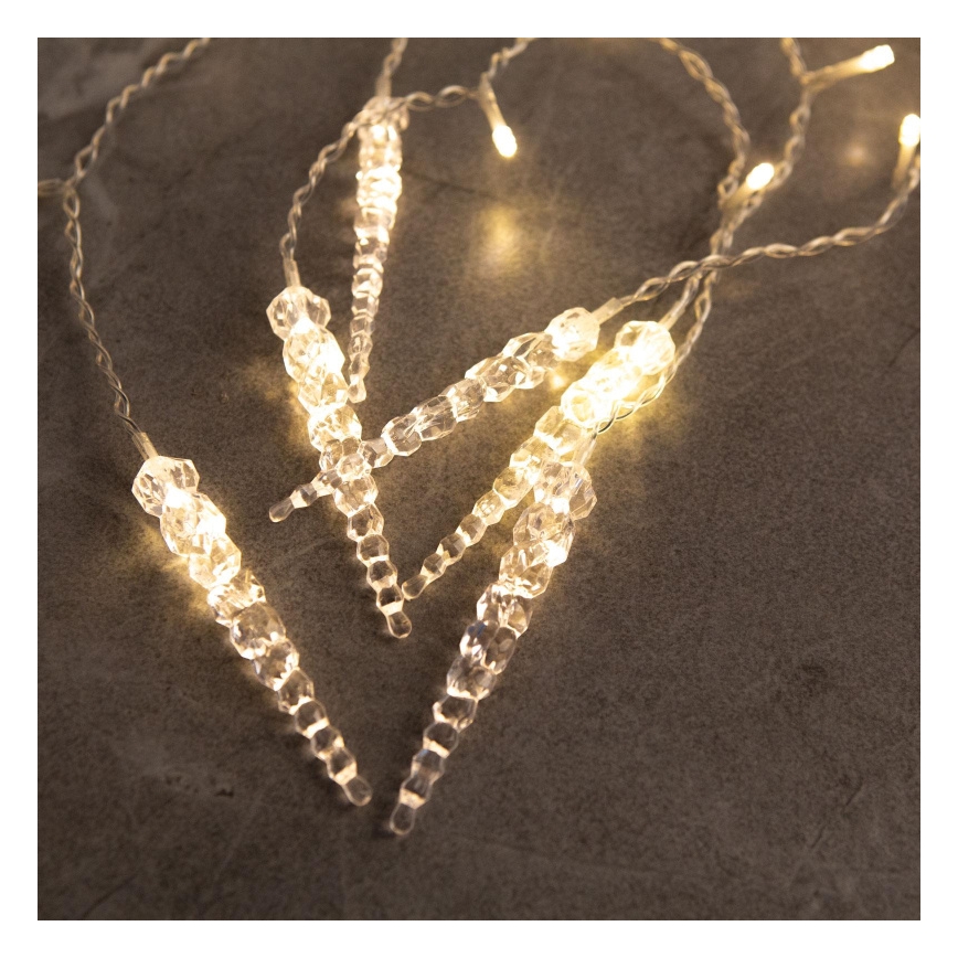 LED Vánoční venkovní závěs 180xLED 3,5x0,7 m IP44 teplá bílá