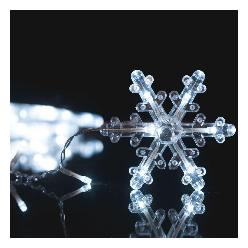 LED Vánoční venkovní závěs 224xLED 3,5x0,75 m IP44 studená bílá