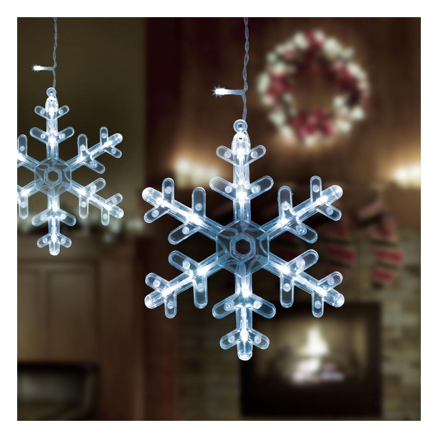 LED Vánoční venkovní závěs 224xLED 3,5x0,75 m IP44 studená bílá