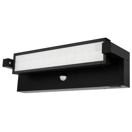 LED Venkovní nástěnné svítidlo se senzorem pohybu a soumraku LED/36W/230V 3000/4000/6500K IP54 černá
