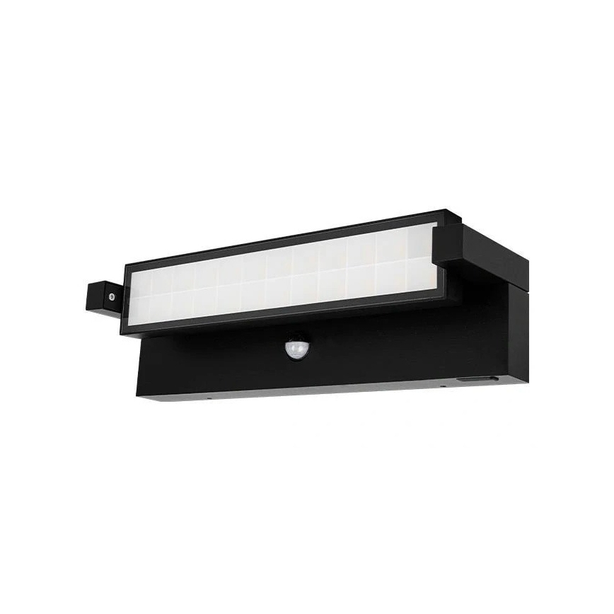 LED Venkovní nástěnné svítidlo se senzorem pohybu a soumraku LED/36W/230V 3000/4000/6500K IP54 černá