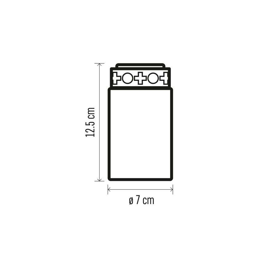 LED Venkovní dekorace 1xLED/2xC IP44 červená