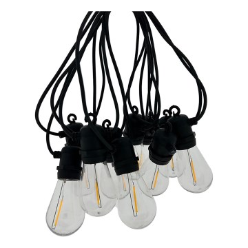 LED Venkovní dekorační řetěz 10xLED/0,36W/230V 8 m IP44 černá