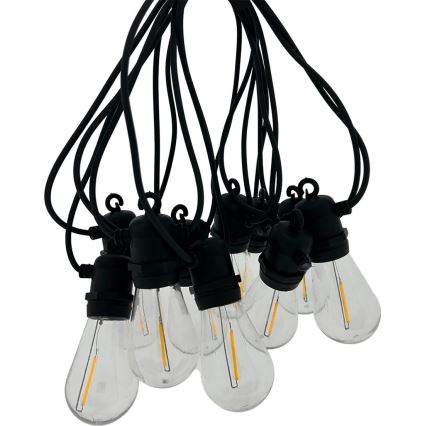 LED Venkovní dekorační řetěz 10xLED/0,36W/230V 8 m IP44 černá