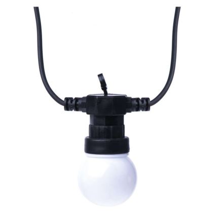 LED Venkovní dekorační řetěz 10xLED/10m IP44 bílá