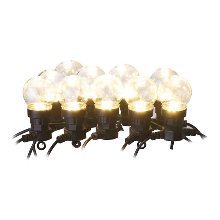 LED Venkovní dekorační řetěz 10xLED/10m IP44 čirá