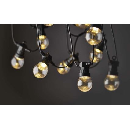 LED Venkovní dekorační řetěz 10xLED/10m IP44 čirá