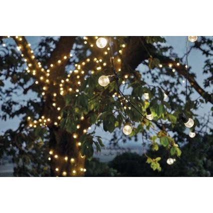 LED Venkovní dekorační řetěz 10xLED/10m IP44 čirá