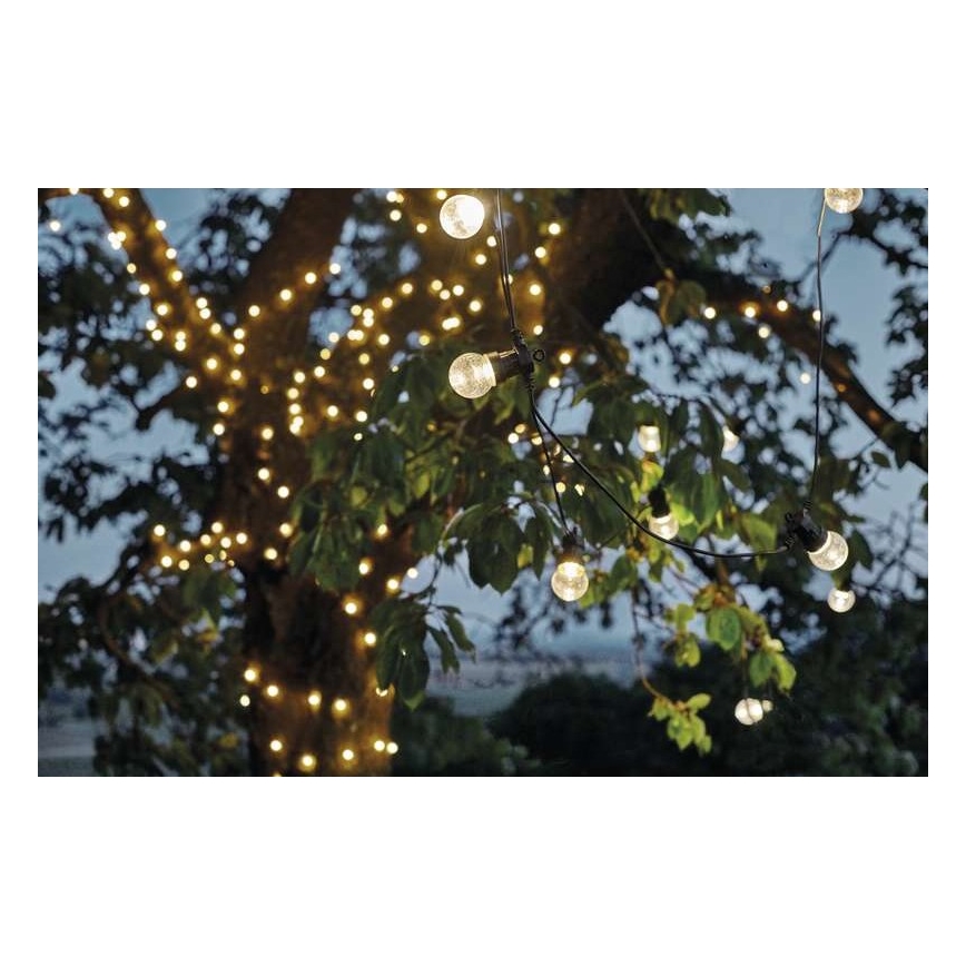 LED Venkovní dekorační řetěz 10xLED/10m IP44 čirá