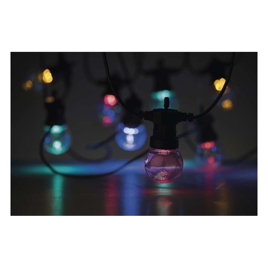 LED Venkovní dekorační řetěz 50xLED/10m IP44 čirá