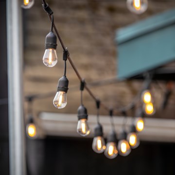 LED Venkovní dekorační řetěz BAJA ST64 20xE27/1W/230V 20,9m IP44 teplá bílá