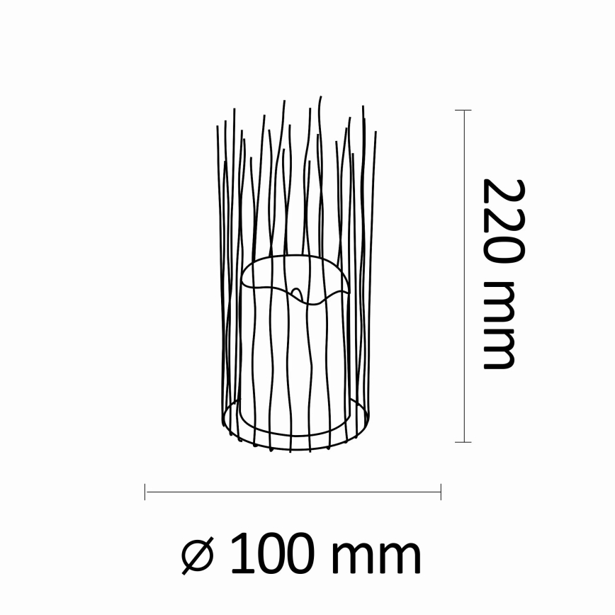 LED Venkovní dekorační svítidlo NYBORG LED/2xAA 22 cm IP44 teplá bílá