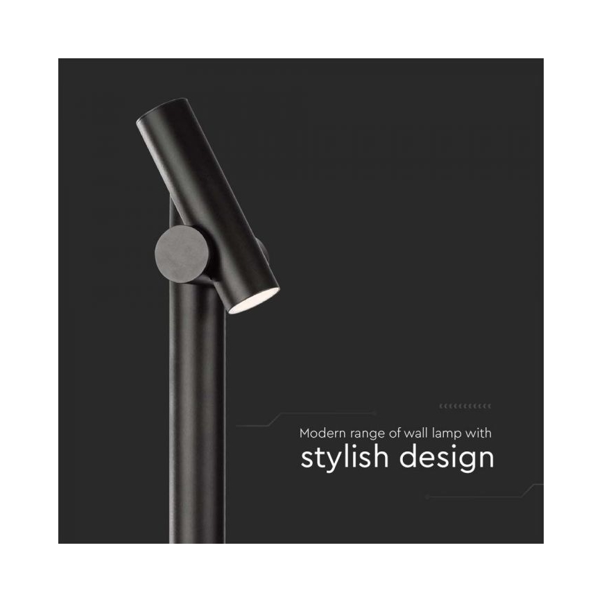 LED Venkovní flexibilní lampa LED/4W/230V 3000K IP44 100 cm černá